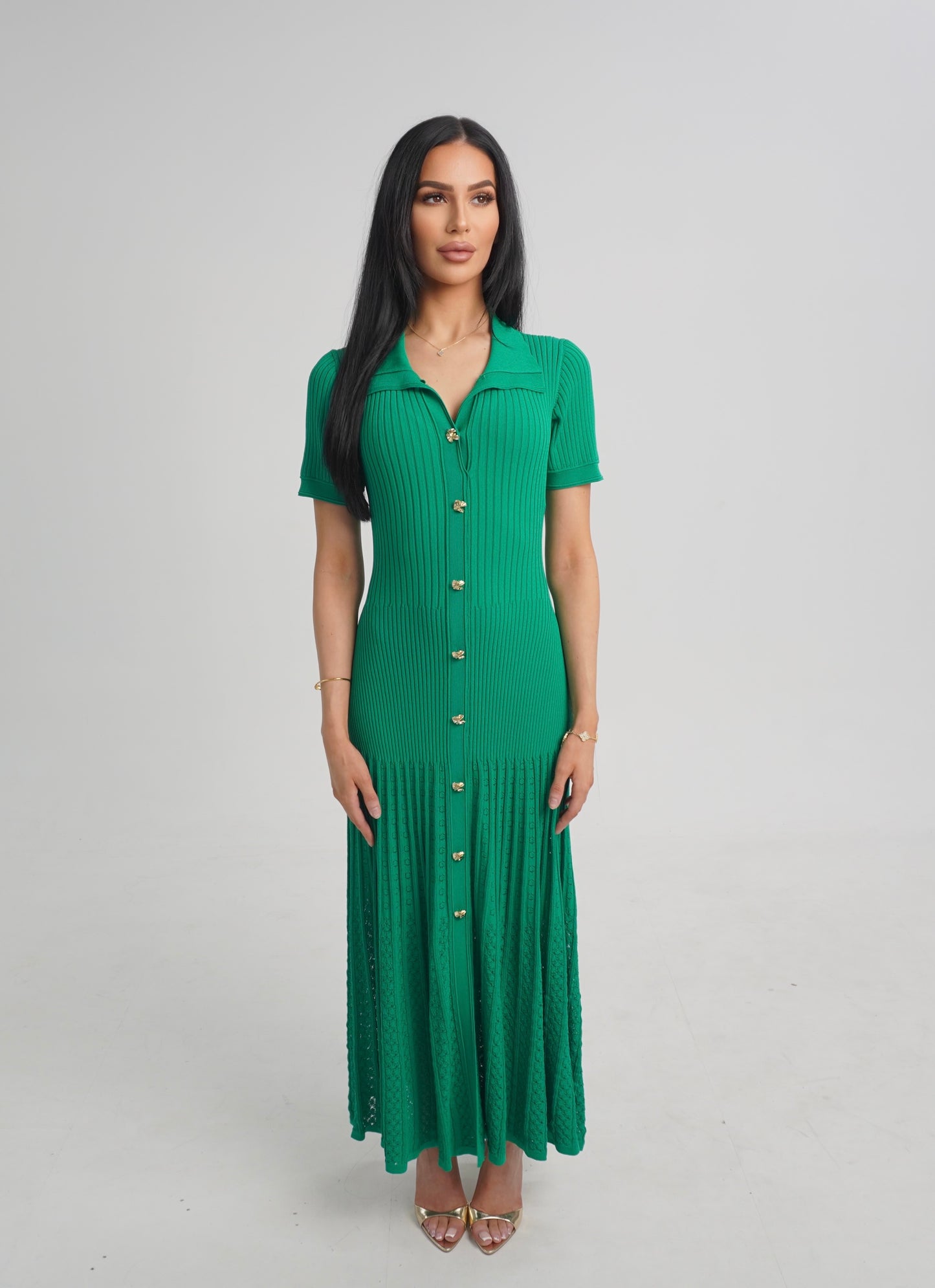 ARABELLA DRESS - GREEN
